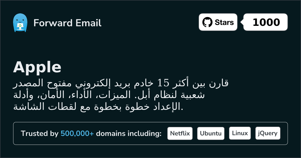 أفضل 15 خادم بريد إلكتروني مفتوح المصدر الأكثر شعبية لـ Apple 2026