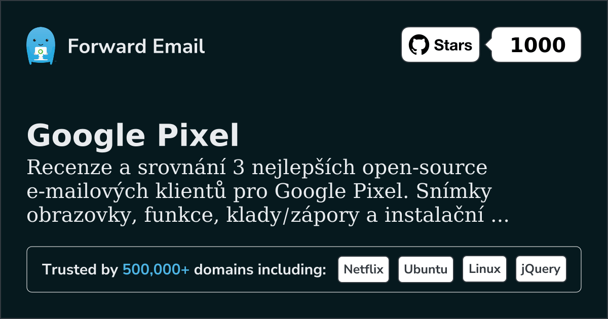 3 nejlepší open source e-mailové klienty pro Google Pixel 2026