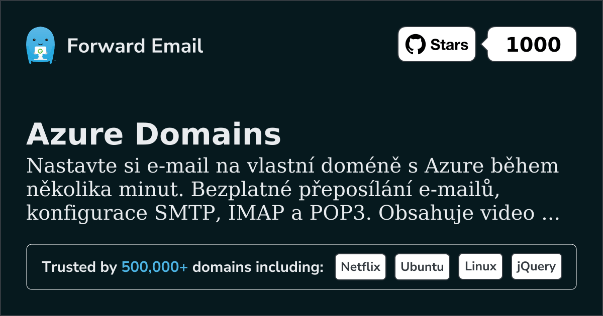 Jak nastavit e-mail pomocí Azure
