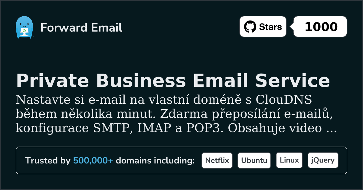 Jak nastavit e-mail pomocí ClouDNS