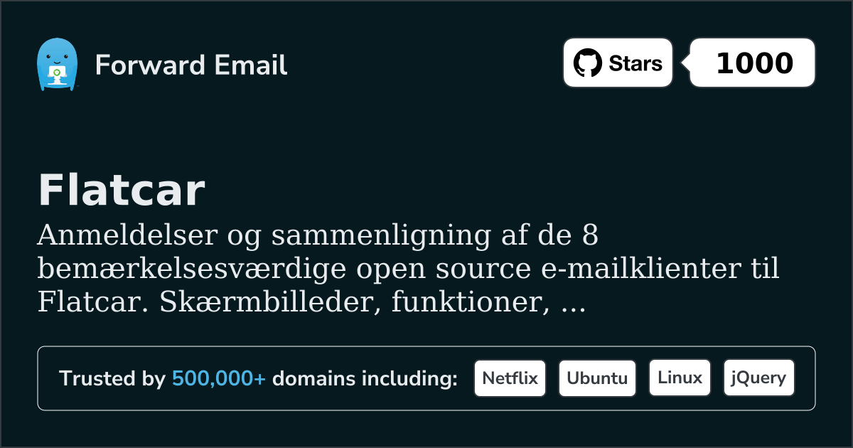 8 Bemærkelsesværdige Open Source Email Klienter for Flatcar 2026
