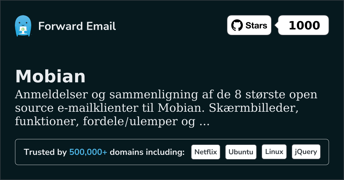 8 Bedste Open Source Email Klienter for Mobian 2026