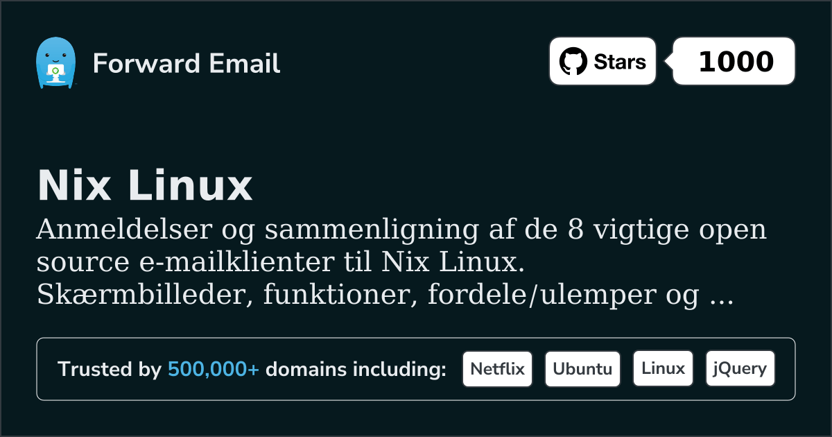 8 Vigtige Open Source Email Klienter for Nix Linux 2026