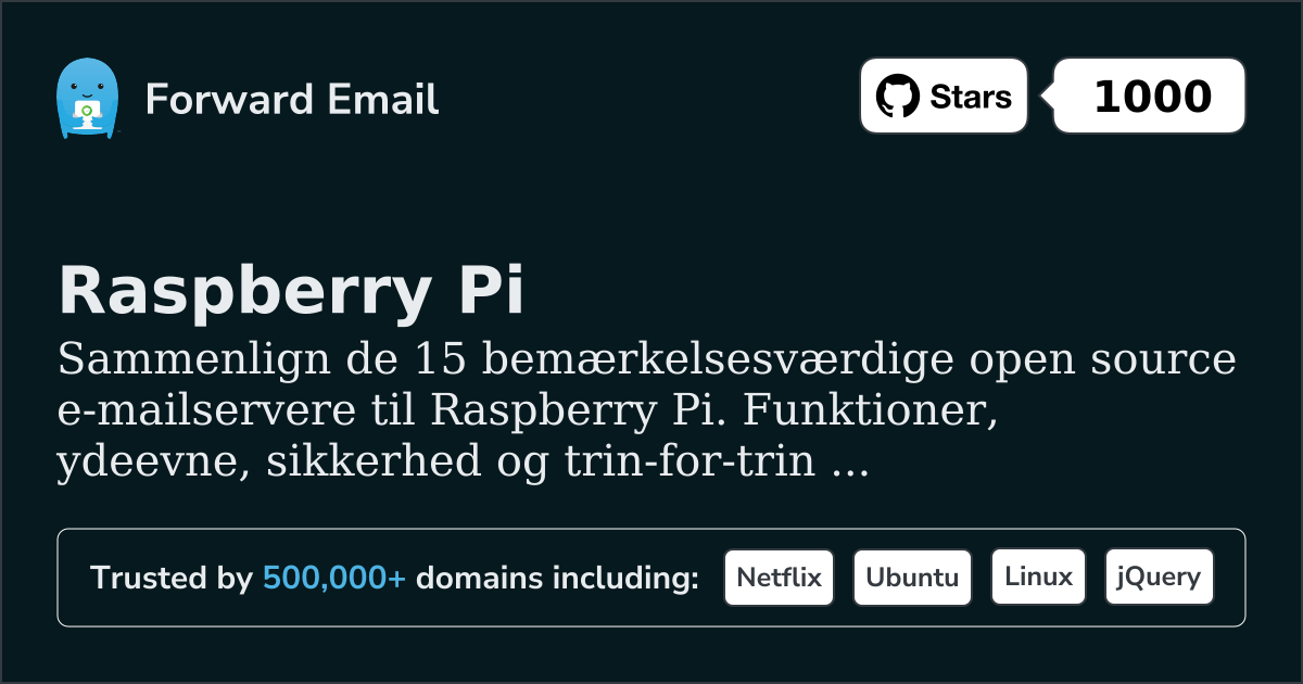 15 Bemærkelsesværdige Open Source Email Servere for Raspberry Pi 2026