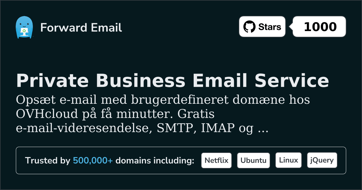 Sådan opsætter du e-mail med OVHcloud