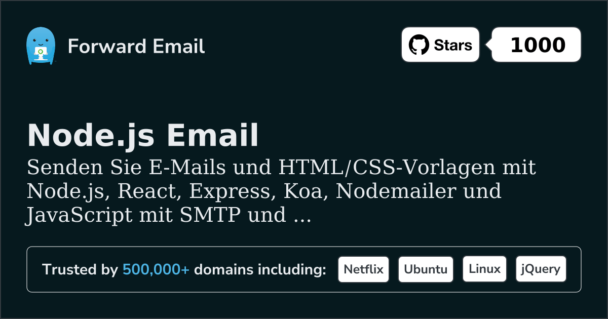 Node.js-E-Mail-Vorlagen