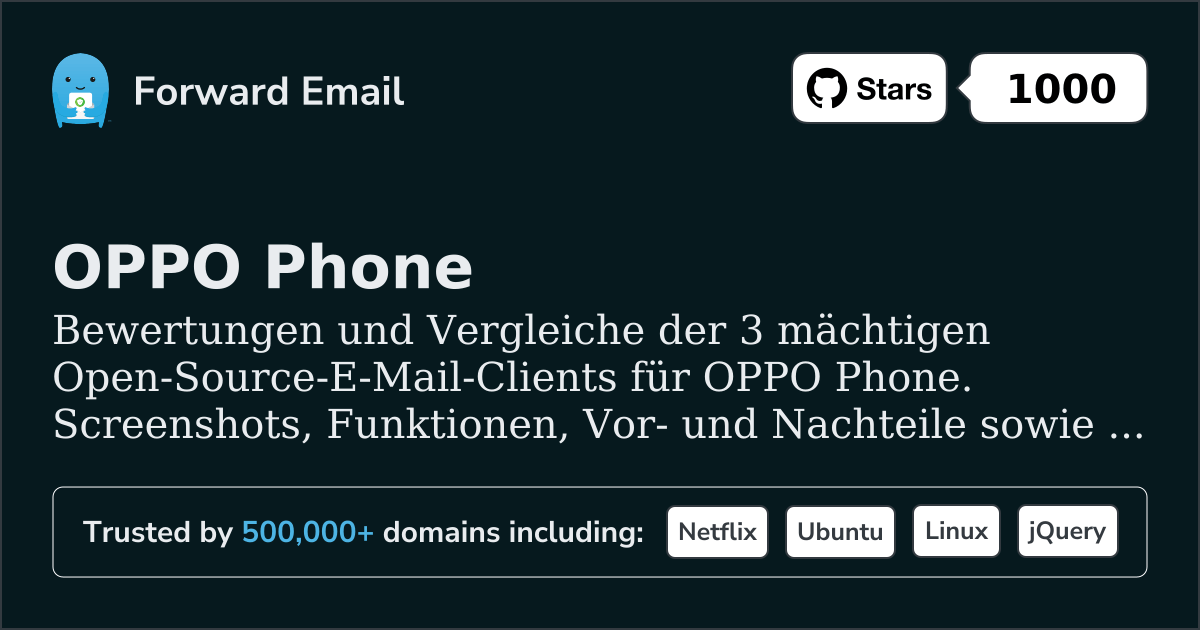 3 mächtige Open-Source-E-Mail-Clients für OPPO Phone 2026