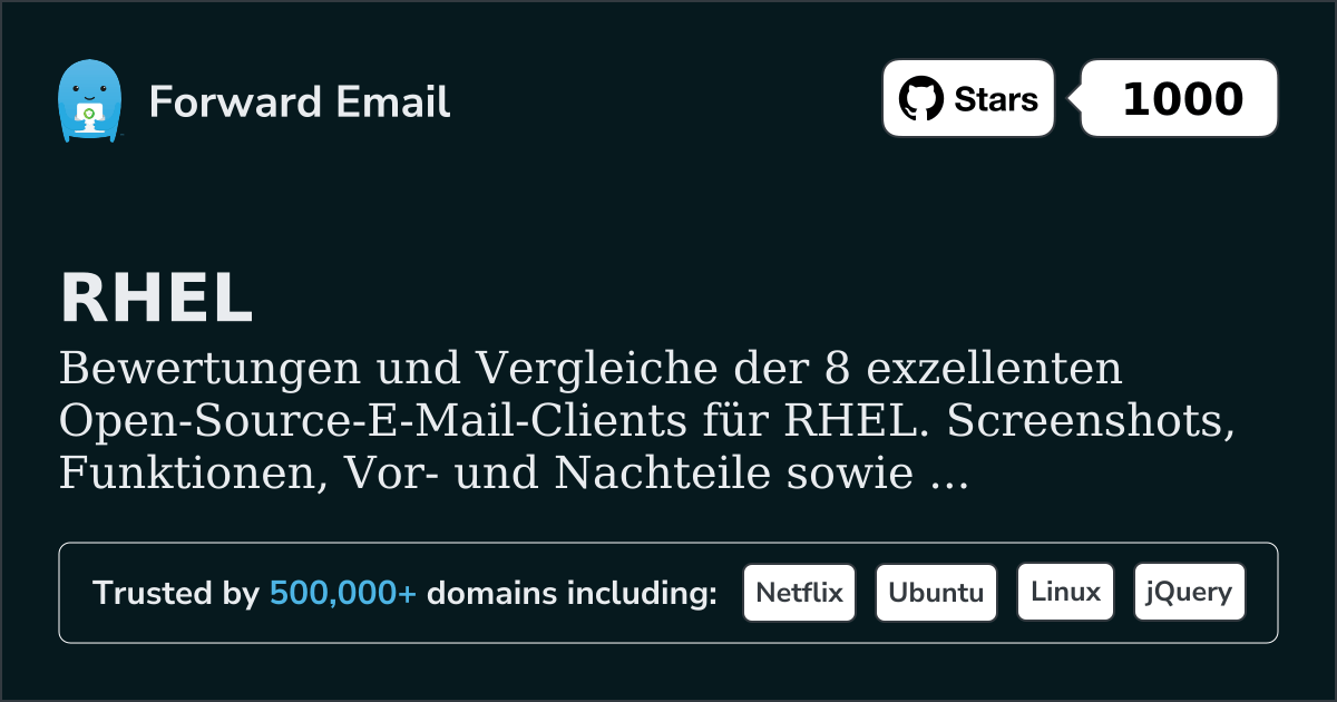 8 ausgezeichnete Open-Source-E-Mail-Clients für RHEL 2026