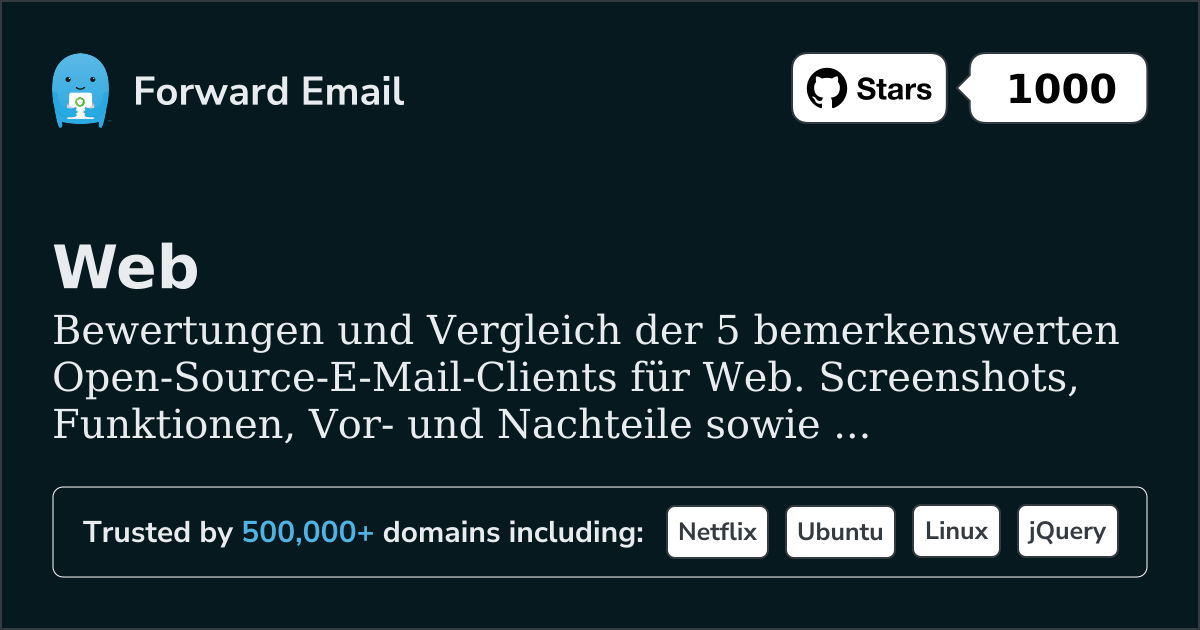 5 Bemerkenswerte Open Source E-Mail-Clients für Web 2026