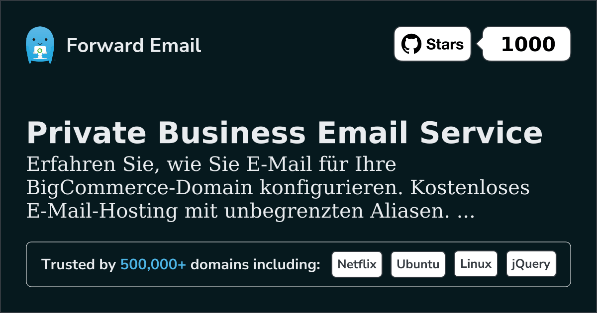 So richten Sie E-Mail mit BigCommerce ein