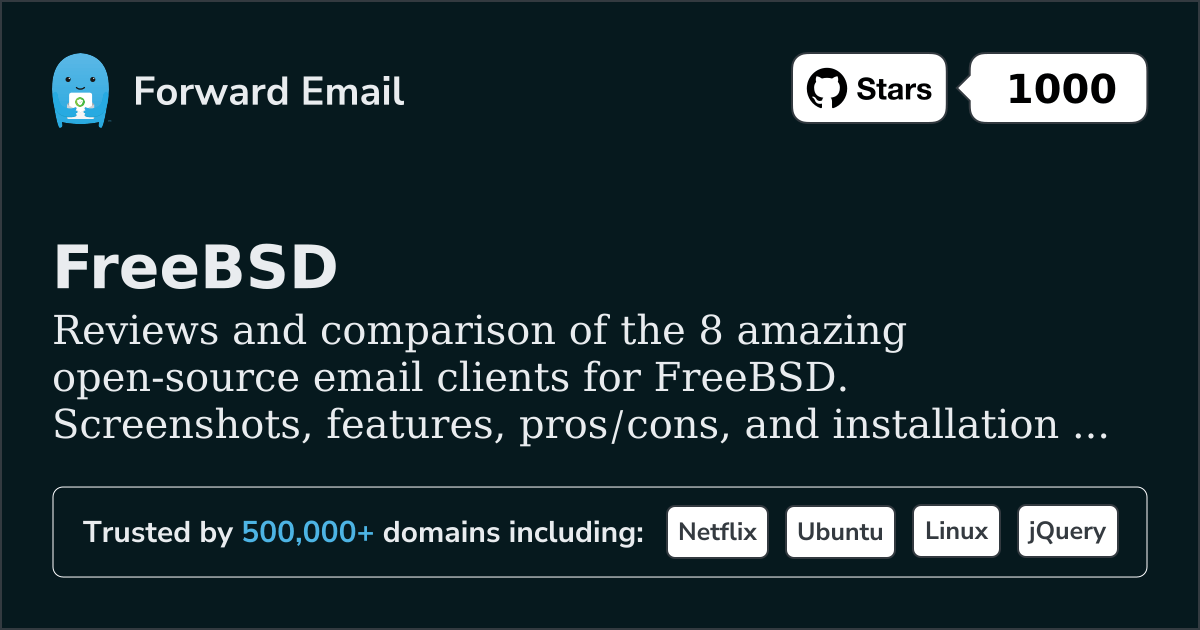 8 Amazing Open Source Email Clients for FreeBSD 2026