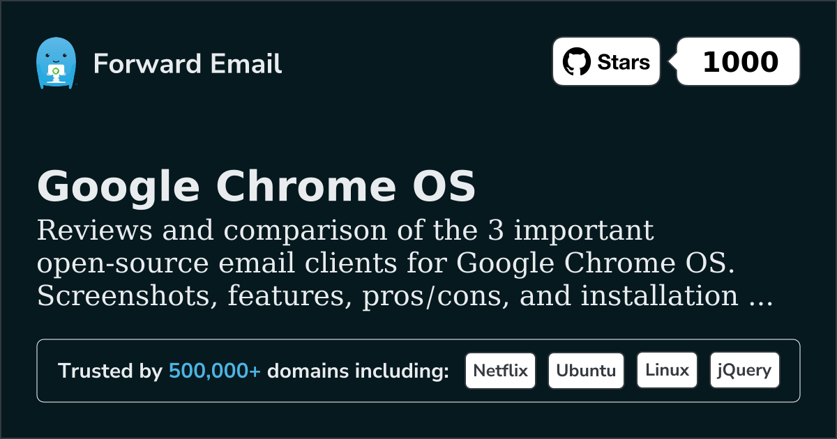 3 Important Open Source Email Clients for Google Chrome OS 2026