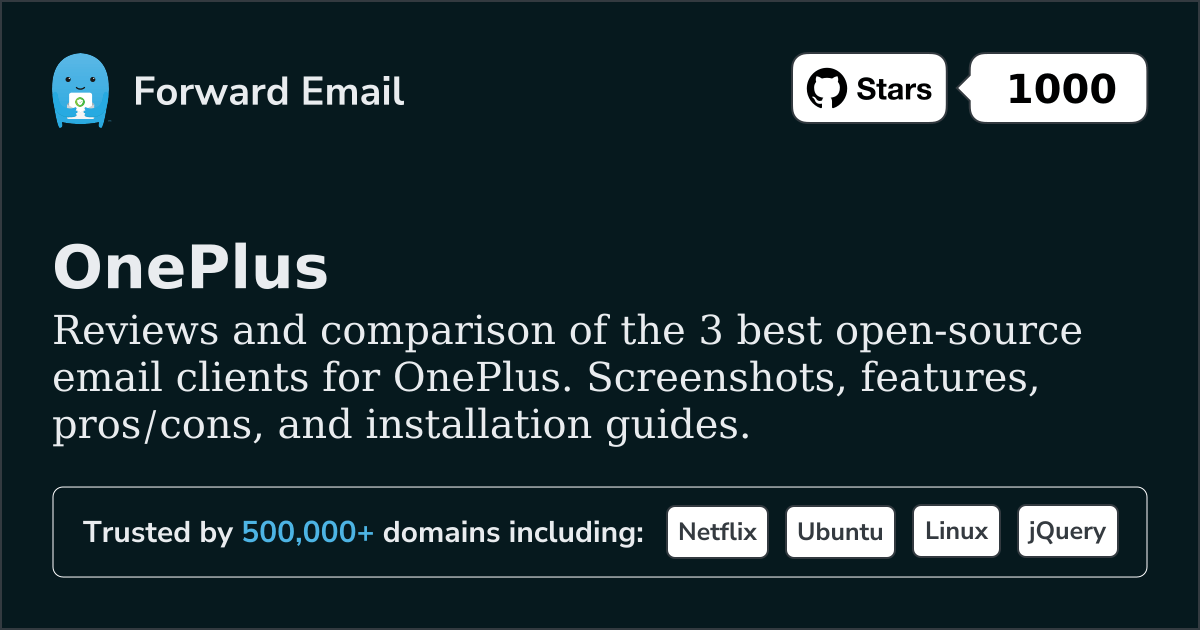 3 Best Open Source Email Clients for OnePlus 2026