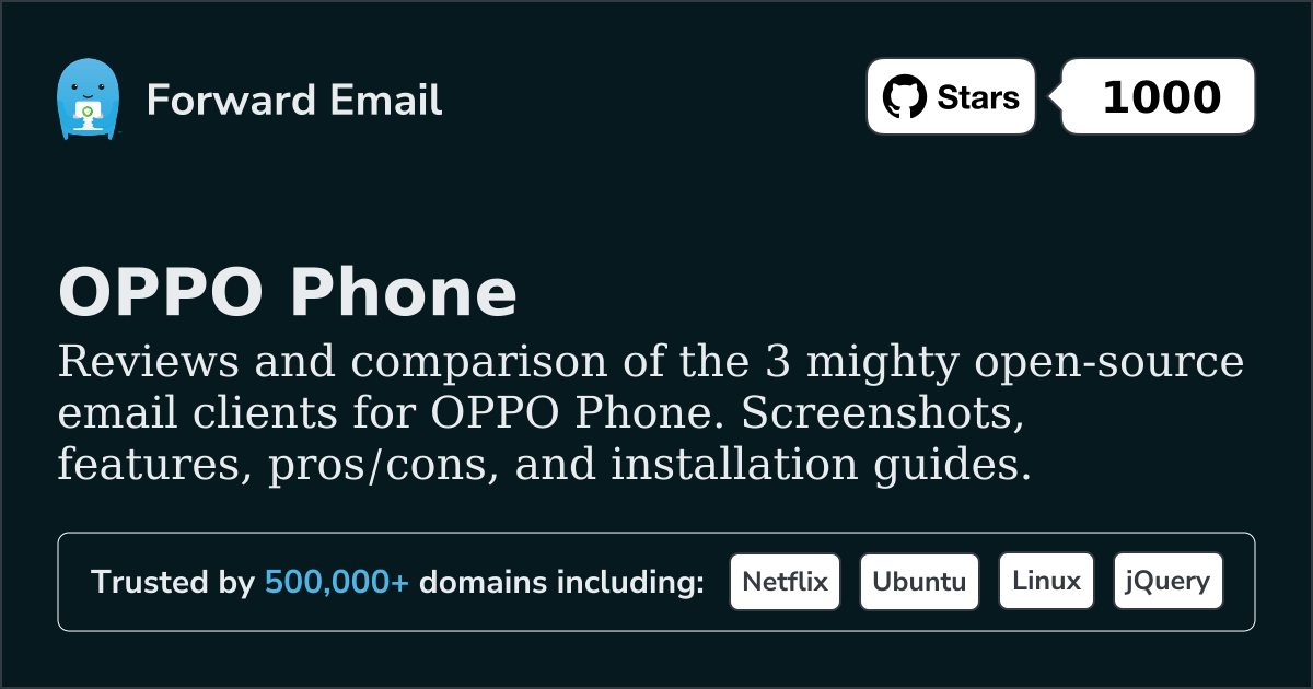 3 Mighty Open Source Email Clients for OPPO Phone 2026