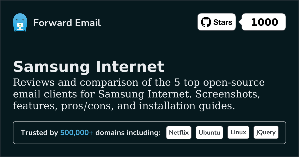 5 Top Open Source Email Clients for Samsung Internet 2026