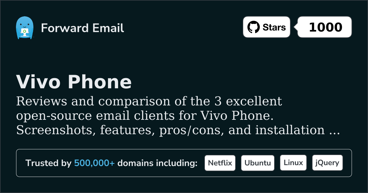 3 Excellent Open Source Email Clients for Vivo Phone 2026