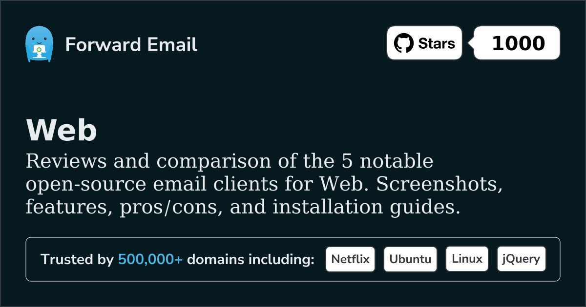 5 Notable Open Source Email Clients for Web 2026