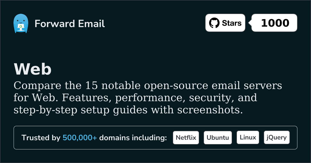 15 Notable Open Source Email Servers for Web 2026