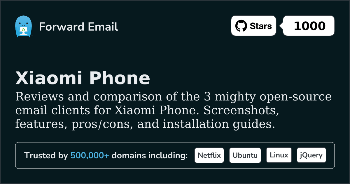 3 Mighty Open Source Email Clients for Xiaomi Phone 2026
