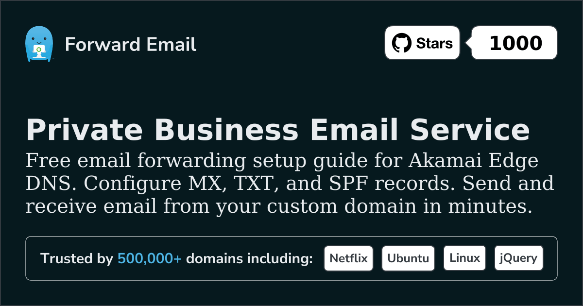How to Setup Email with Akamai Edge DNS