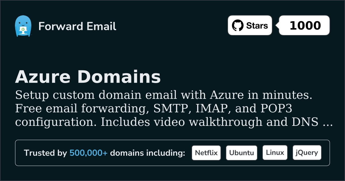 How to Setup Email with Azure