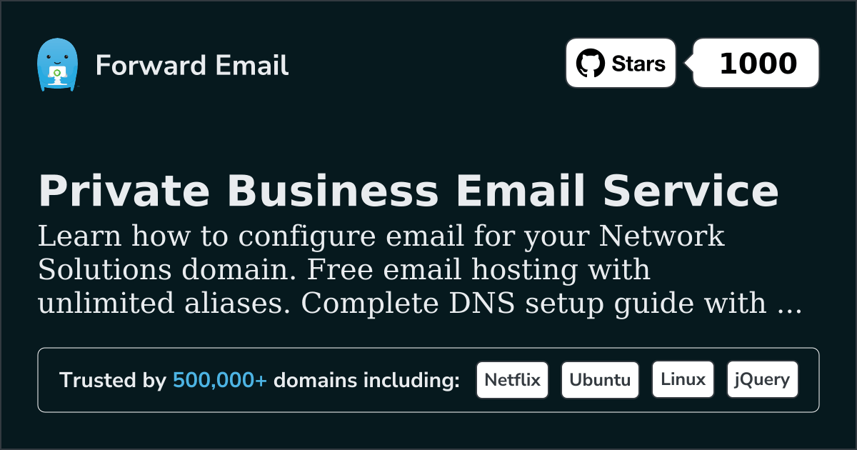 How to Setup Email with Network Solutions