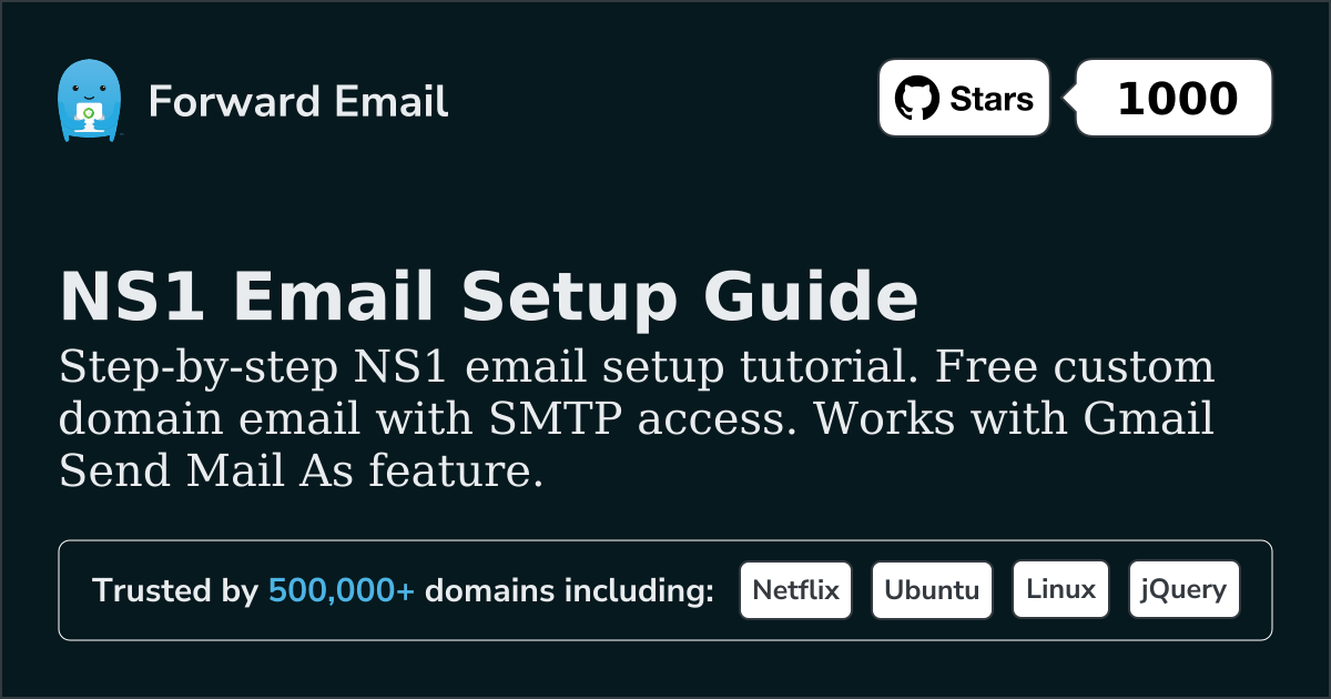 How to Setup Email with NS1