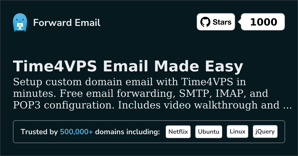 How to Setup Email with Time4VPS