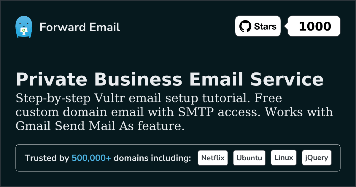 How to Setup Email with Vultr
