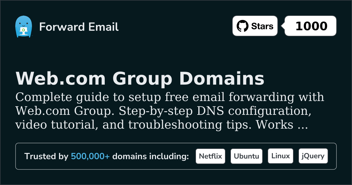 How to Setup Email with Web.com Group