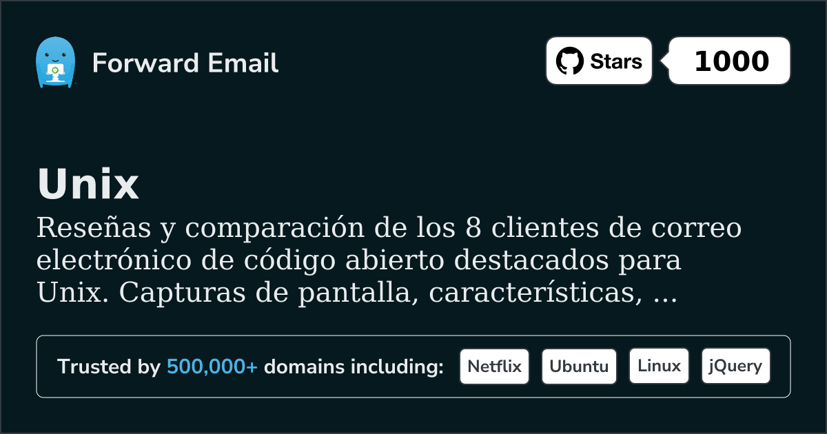 8 Clientes de Correo Electrónico de Código Abierto Sobresalientes para Unix 2026