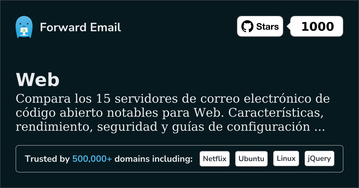 15 Notables Servidores de Correo Electrónico de Código Abierto para Web 2026