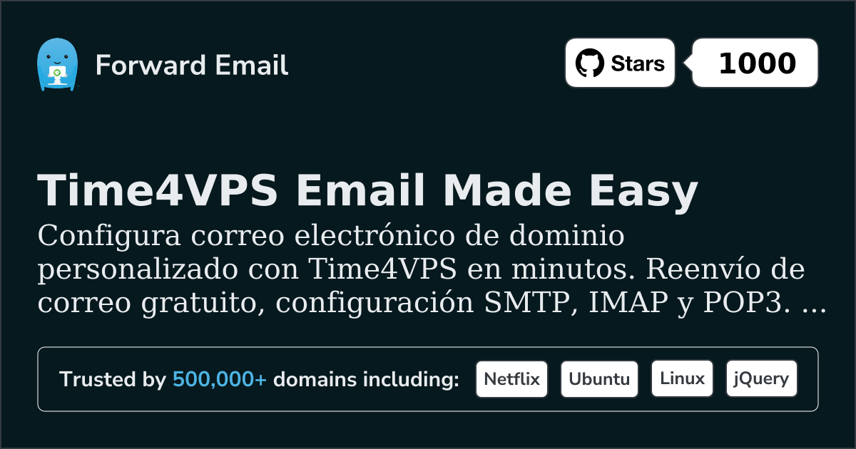 Cómo configurar el correo electrónico con Time4VPS