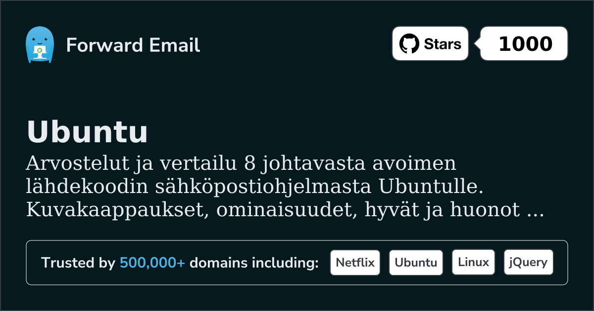 8 Johtavaa Avoimen Lähdekoodin Sähköpostiohjelmaa Ubuntu|lle 2026