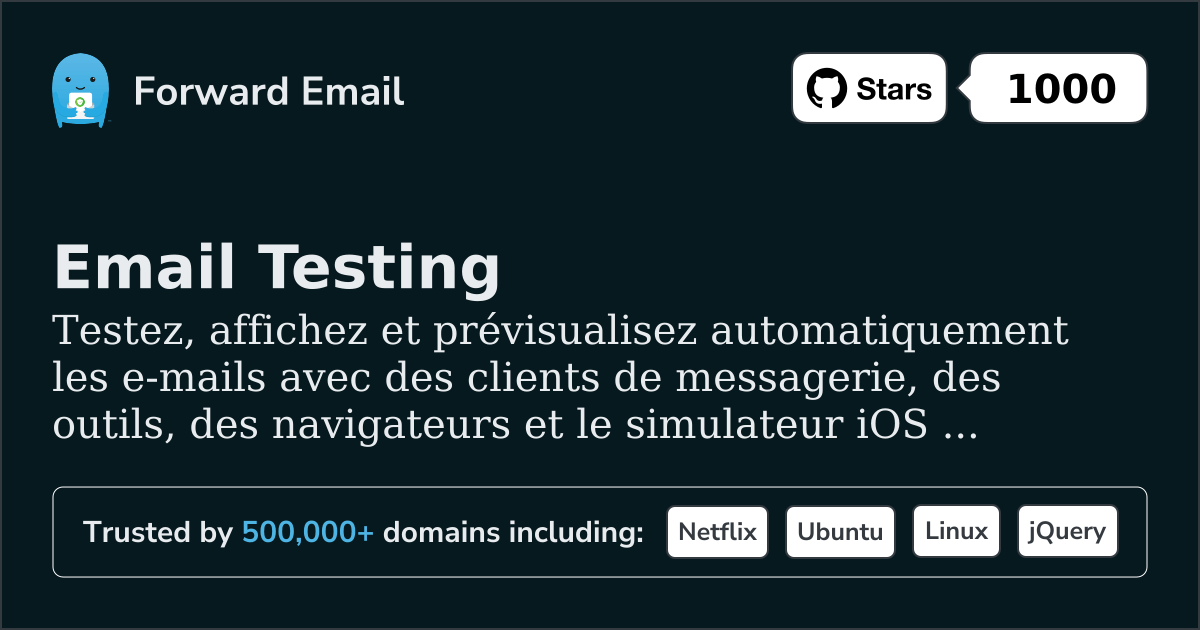 Tests de messagerie pour les navigateurs et simulateurs iOS