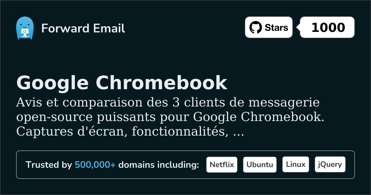 3 puissants clients de messagerie open source pour Google Chromebook 2026