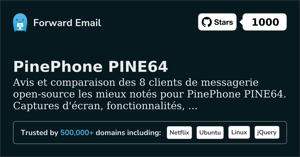 8 clients de messagerie open source les mieux notés pour PinePhone PINE64 2026