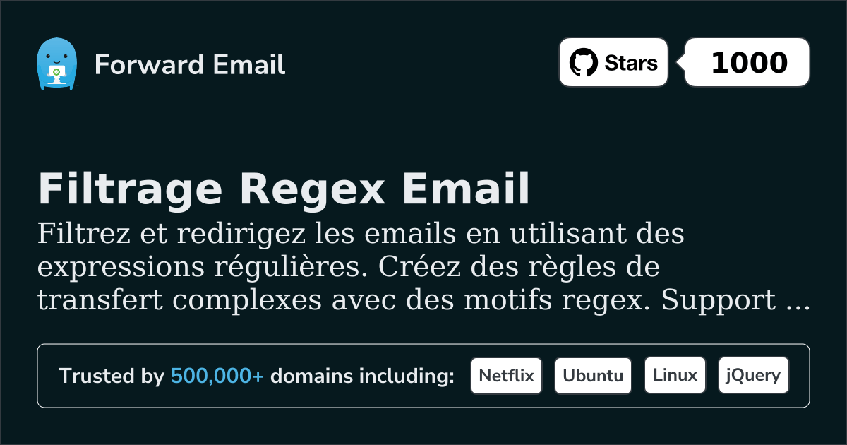Filtrage Regex Email - Correspondance Avancée de Modèles pour Domaines Personnalisés