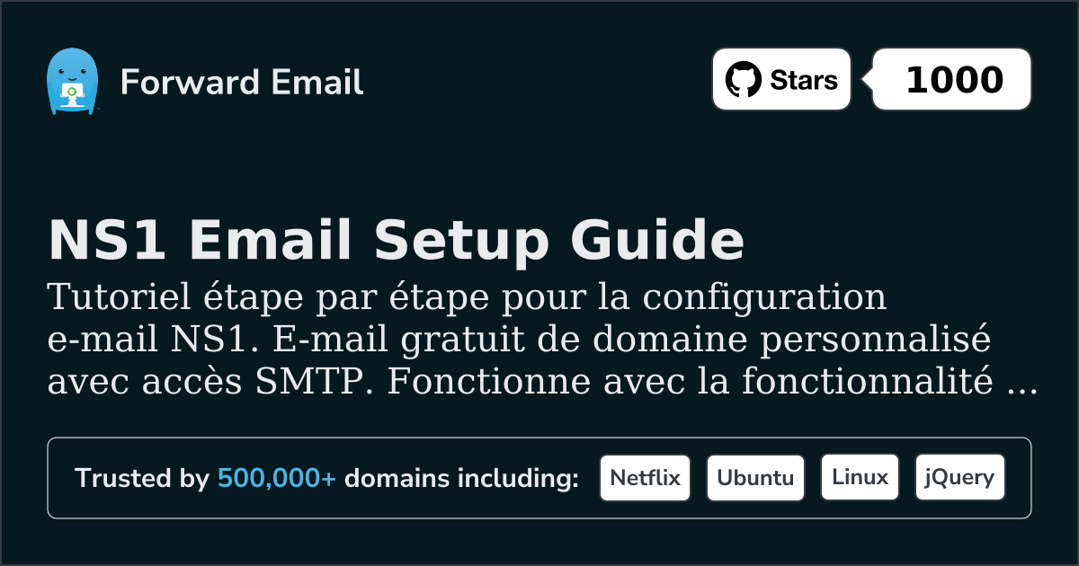 Comment configurer la messagerie électronique avec NS1