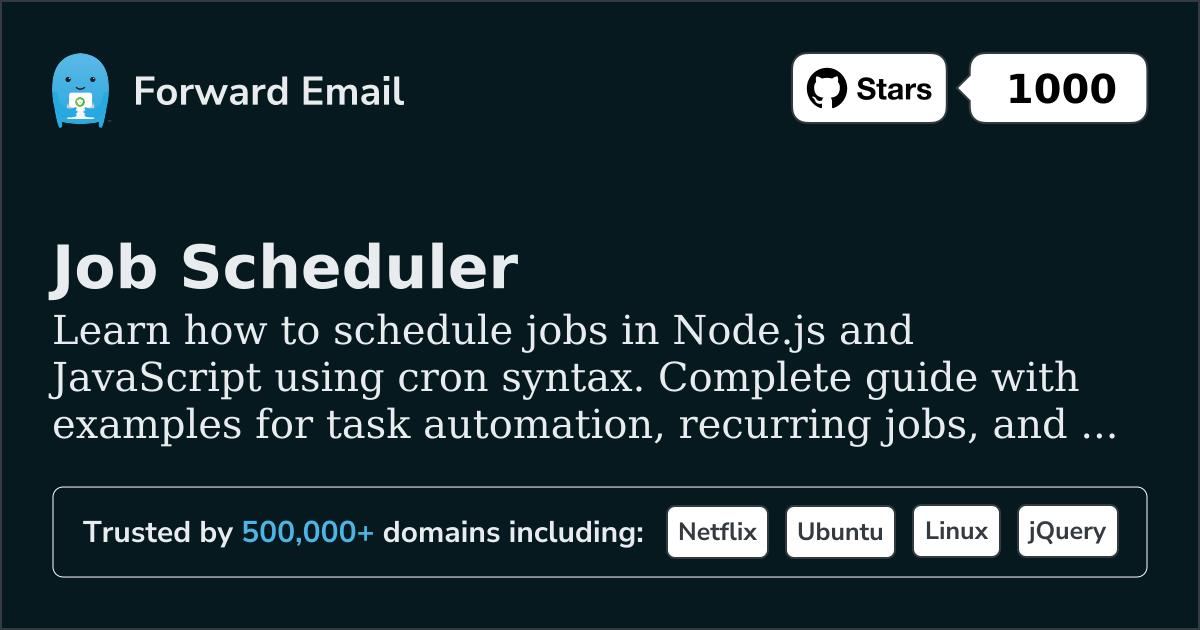 מתזמן משימות של Node.js