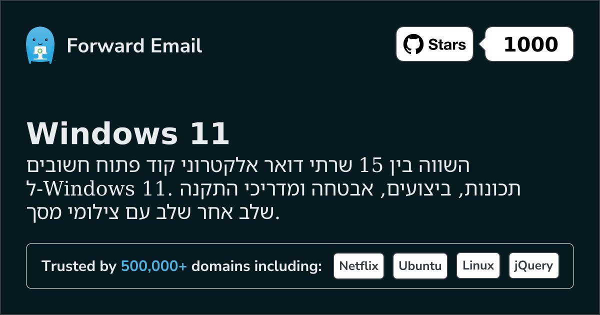 15 שרתי דואר אלקטרוני קוד פתוח חשובים עבור Windows 11 2026