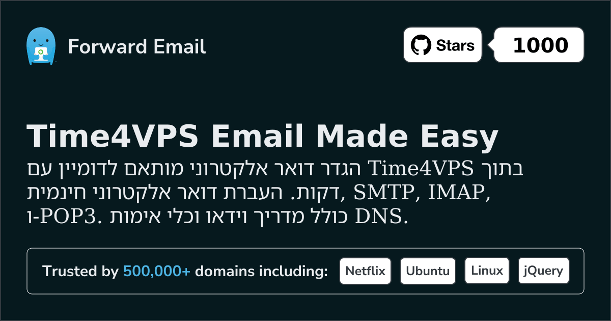 כיצד להגדיר דוא"ל עם Time4VPS
