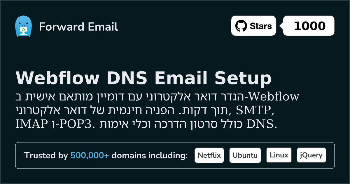 כיצד להגדיר דוא"ל עם Webflow