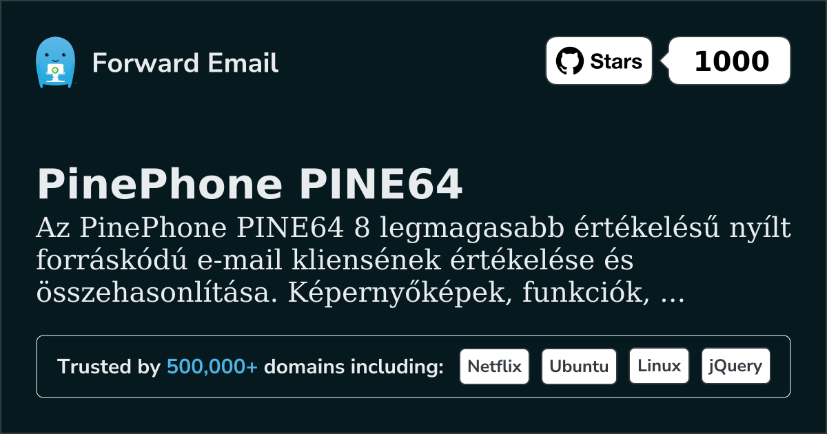 8 Legmagasabb Értékelésű Nyílt Forráskódú E-mail Kliens a PinePhone PINE64 2026-hoz