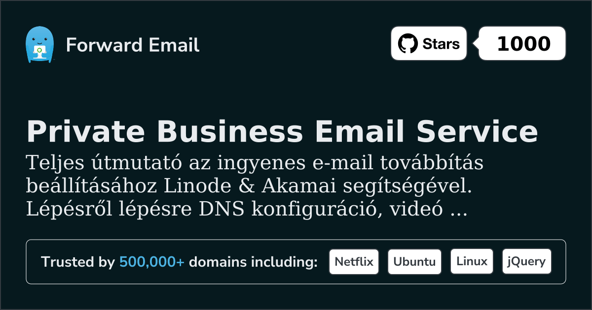 Hogyan állítsd be az e-mailt Linode & Akamai segítségével