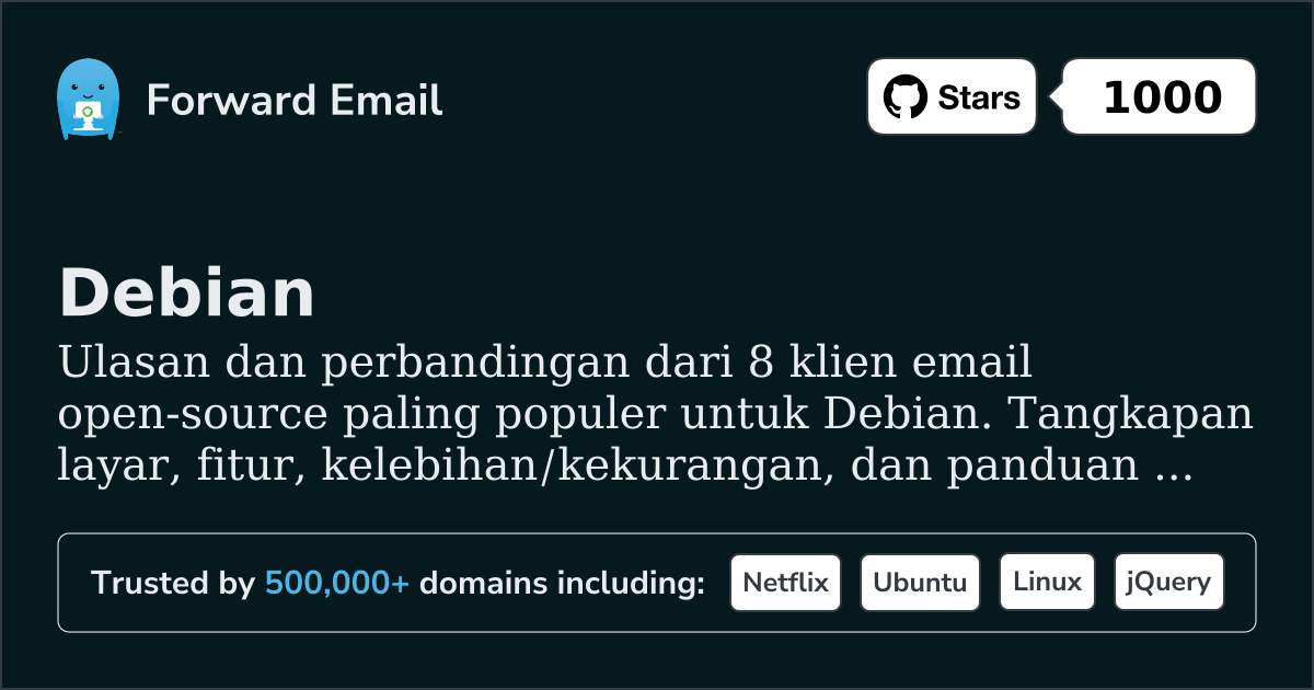 8 Klien Email Sumber Terbuka Paling Populer untuk Debian 2026