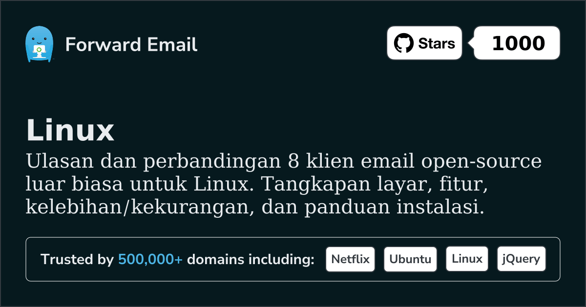 8 Klien Email Open Source Luar Biasa untuk Linux 2026