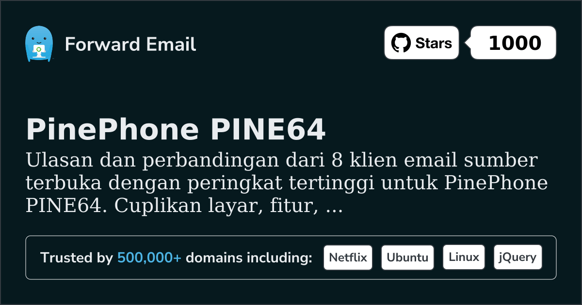 8 Klien Email Open Source Berperingkat Tertinggi untuk PinePhone PINE64 2026