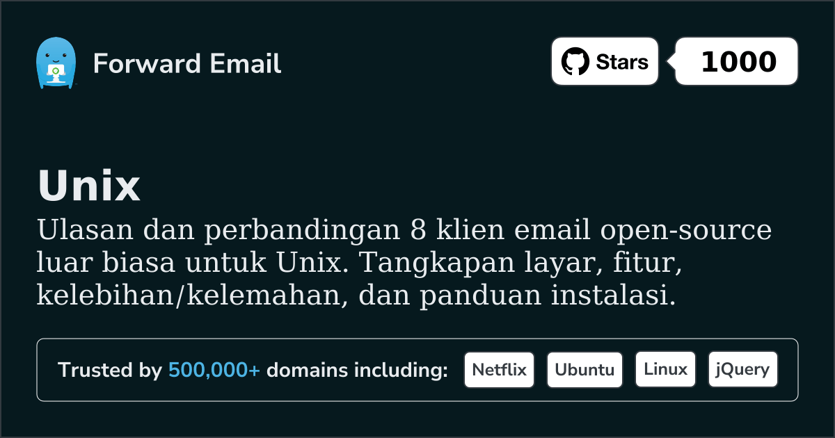 8 Klien Email Open Source Luar Biasa untuk Unix 2026