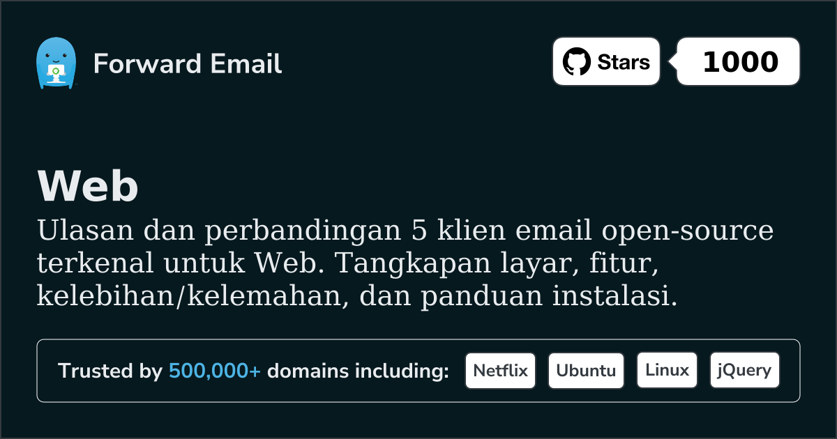5 Klien Email Open Source Terkenal untuk Web 2026